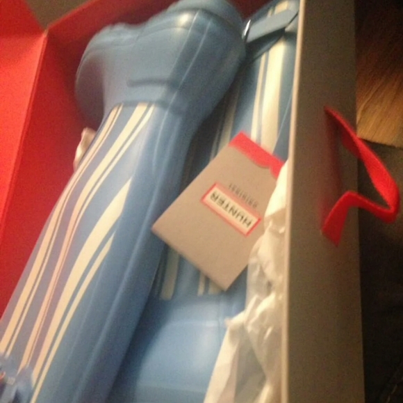 Hunter Garden Stripe Rain Boots - Picture 2 of 2